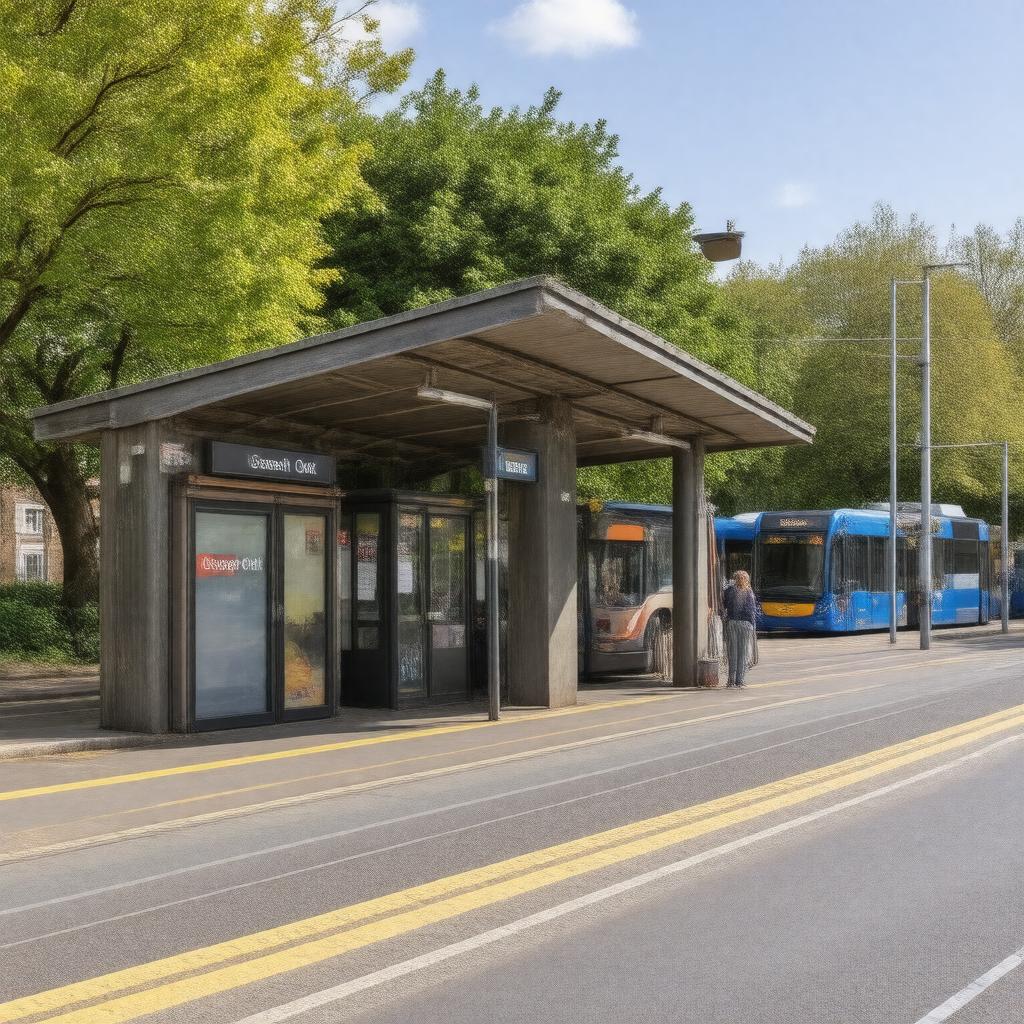AI-created image of Gospel Oak railway station