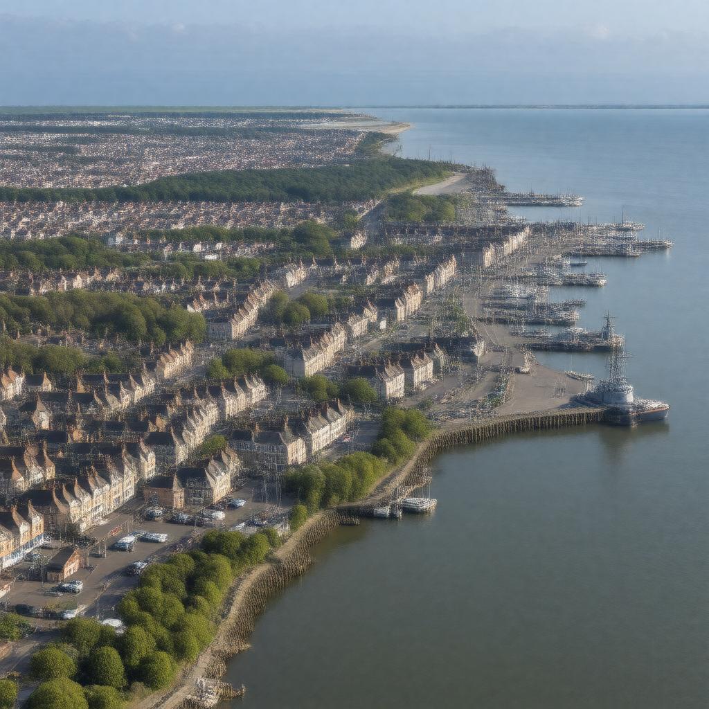 AI-created image of Gosport, Hampshire, England