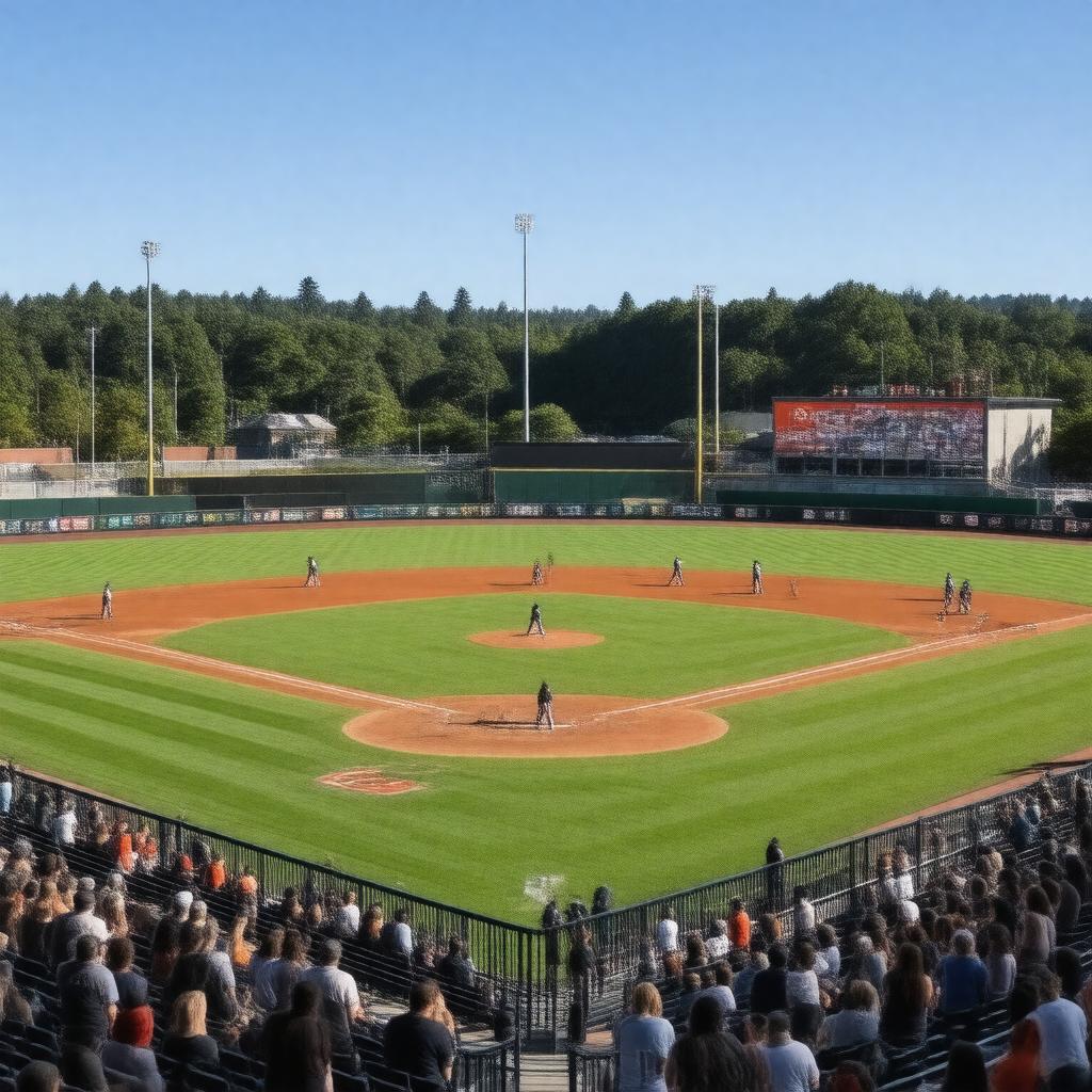 Click to view larger image AI-created image of Goss Stadium at Coleman Field