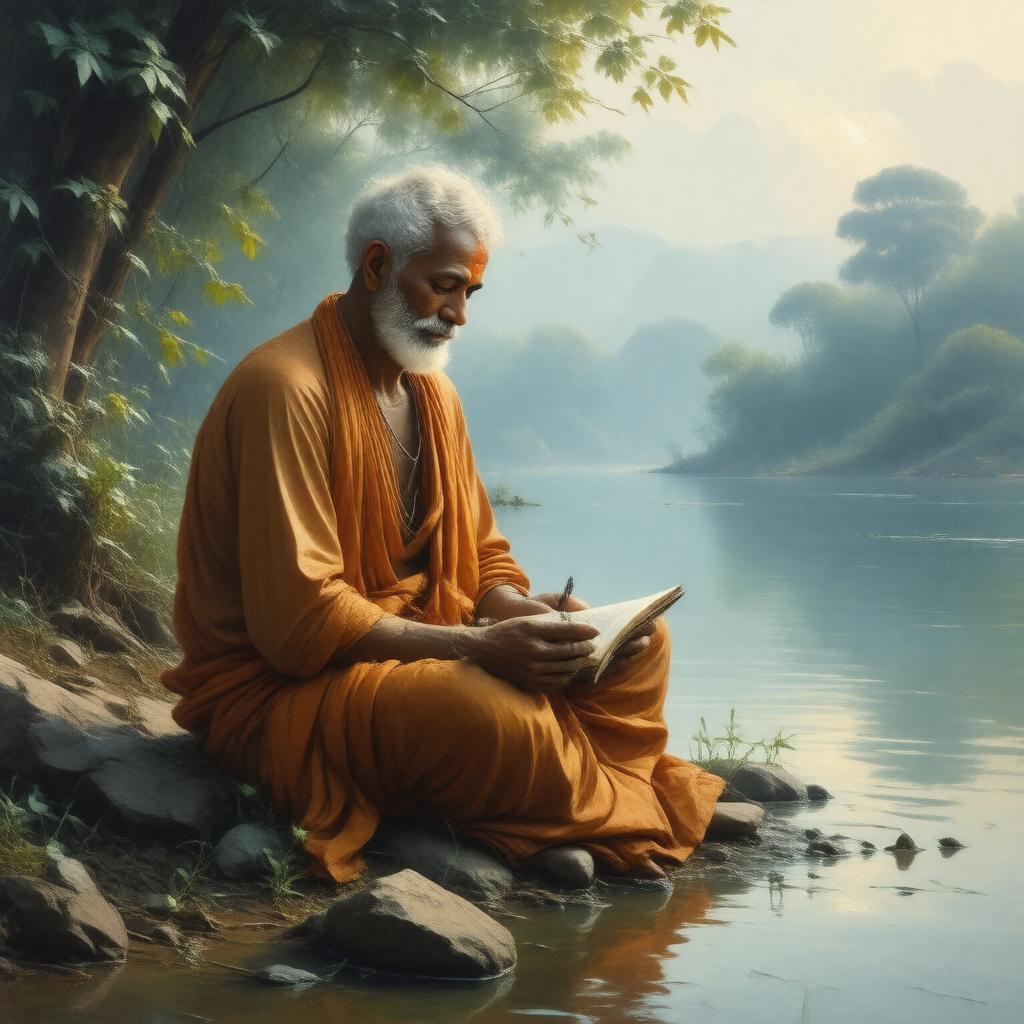 AI-created image of Goswami Tulsidas