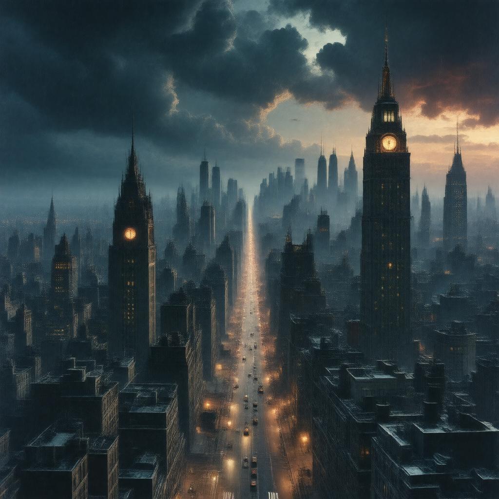 AI-created image of Gotham City