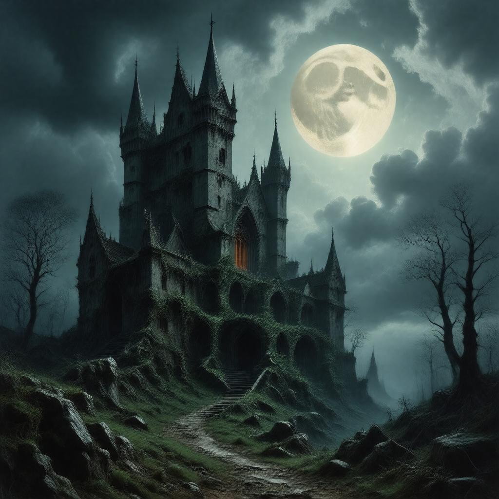AI-created image of Gothic horror