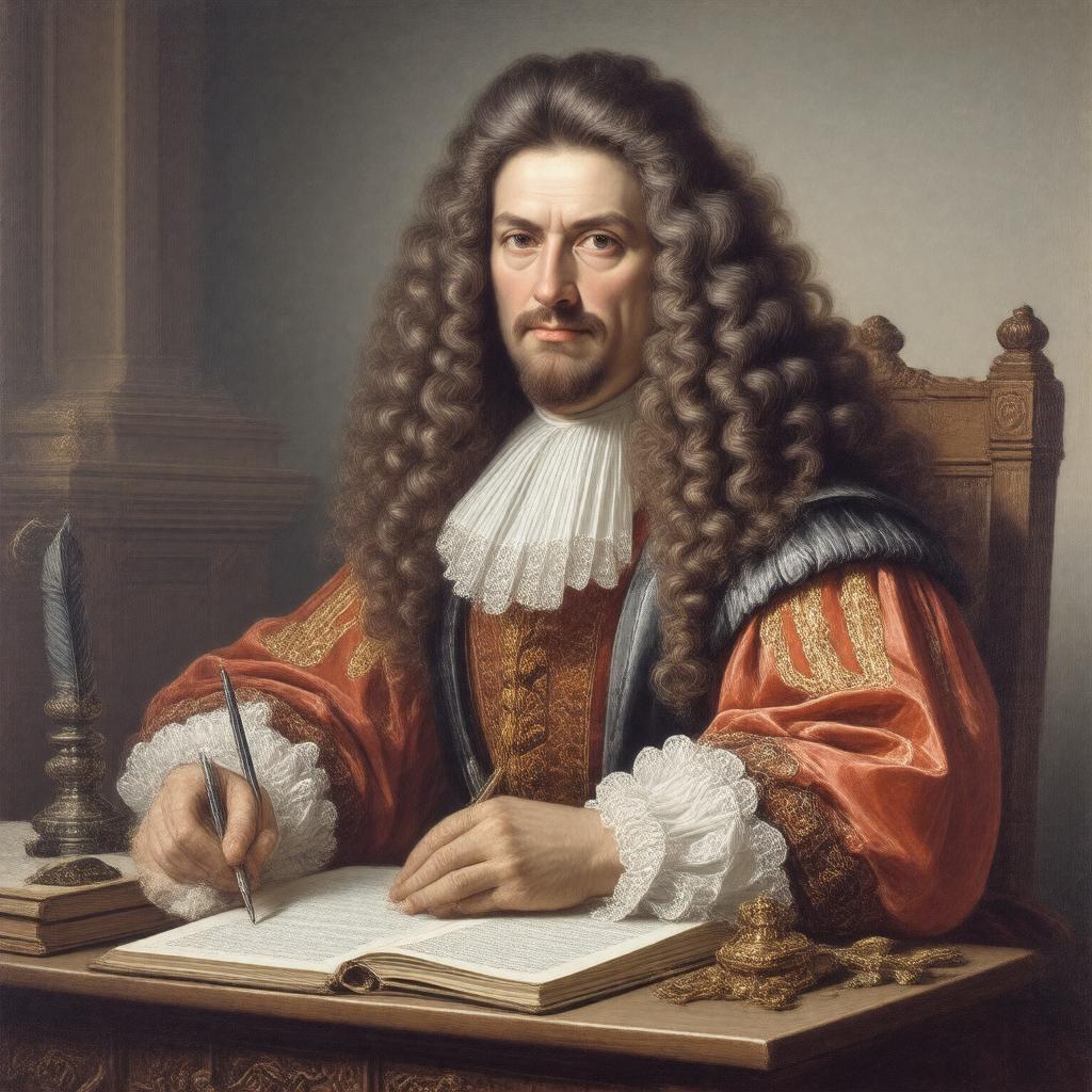 AI-created image of Gottfried Wilhelm Leibniz