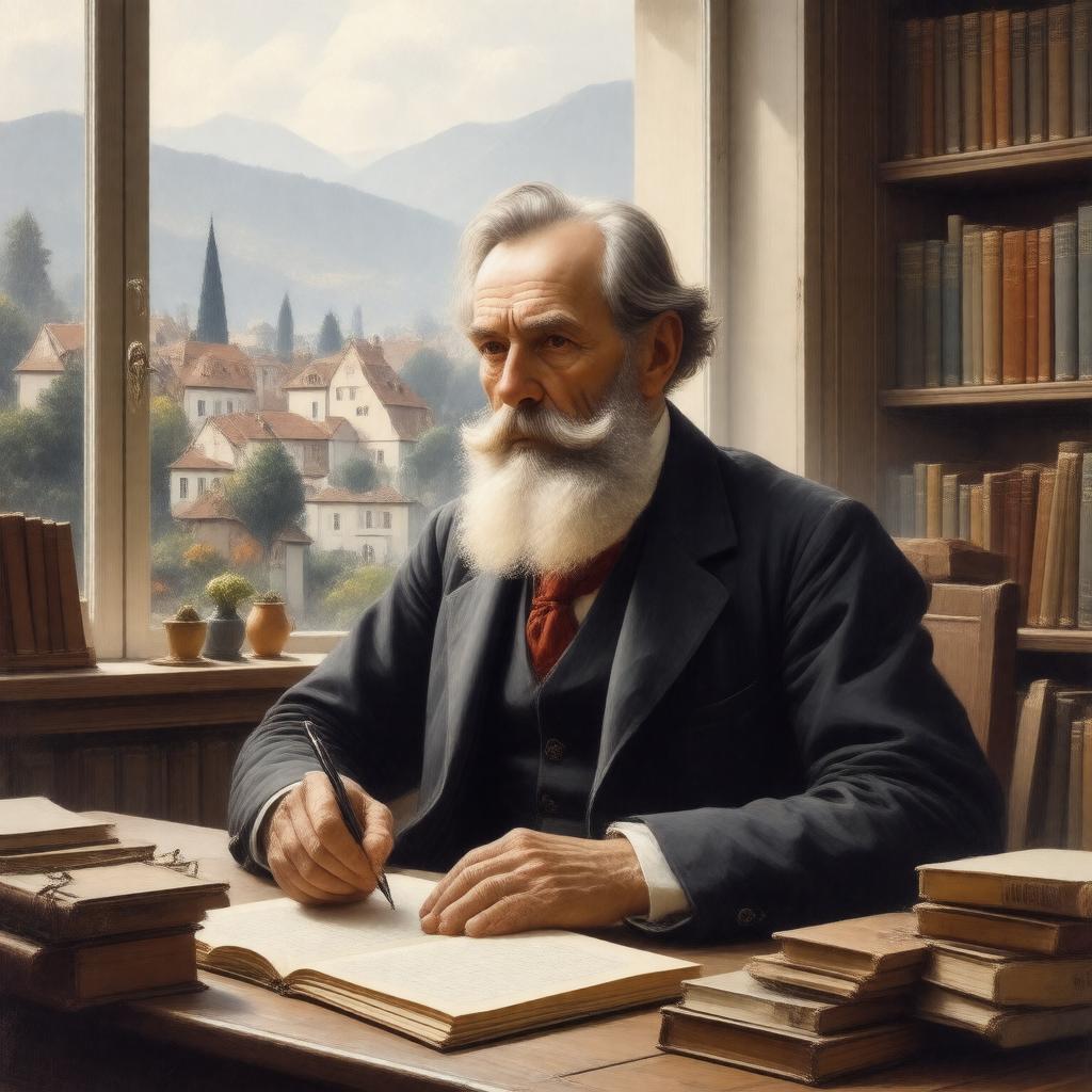 AI-created image of Gottlob Frege