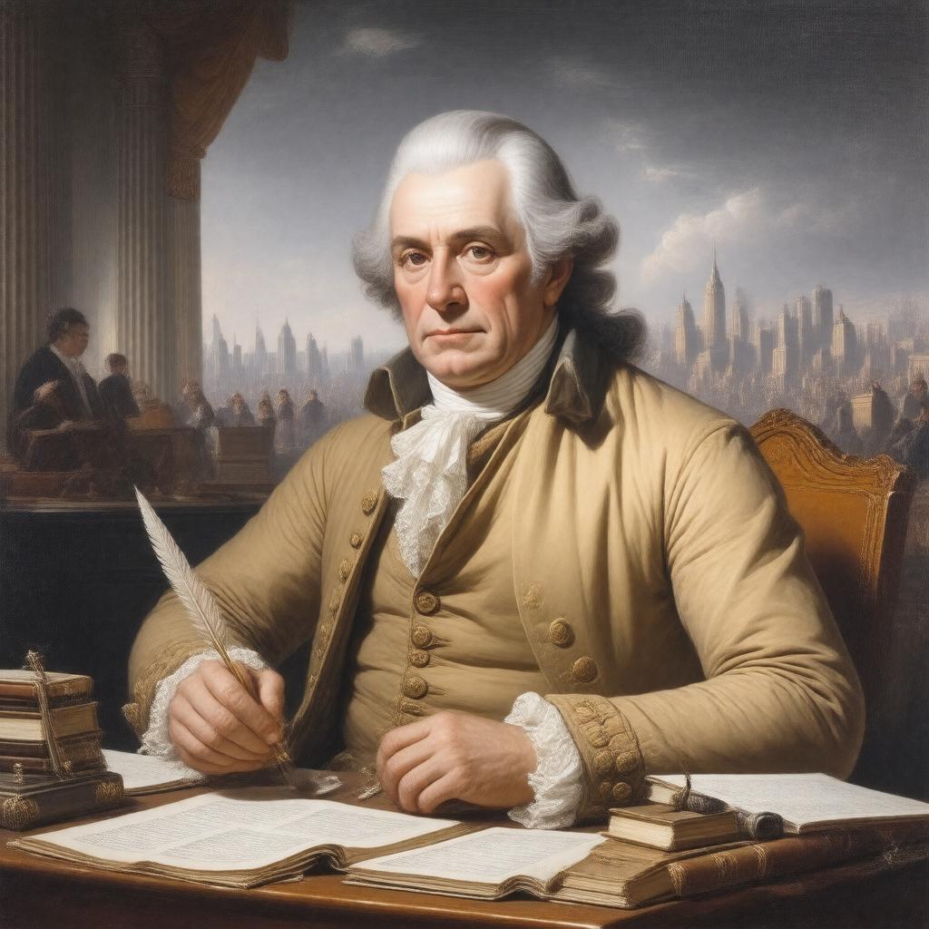 AI-created image of Gouverneur Morris