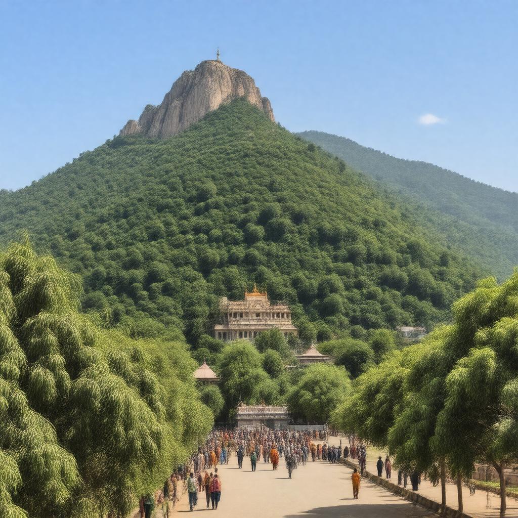 AI-created image of Govardhan Hill