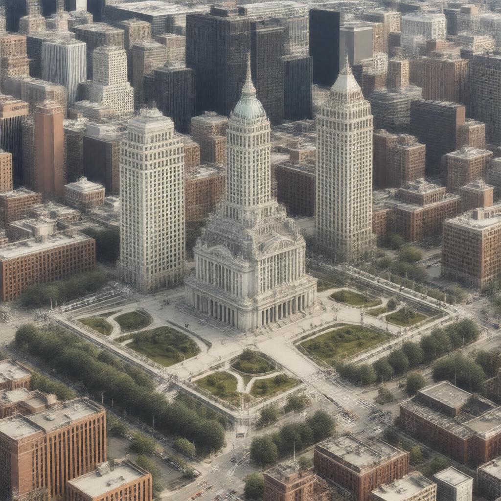 AI-created image of Government Center