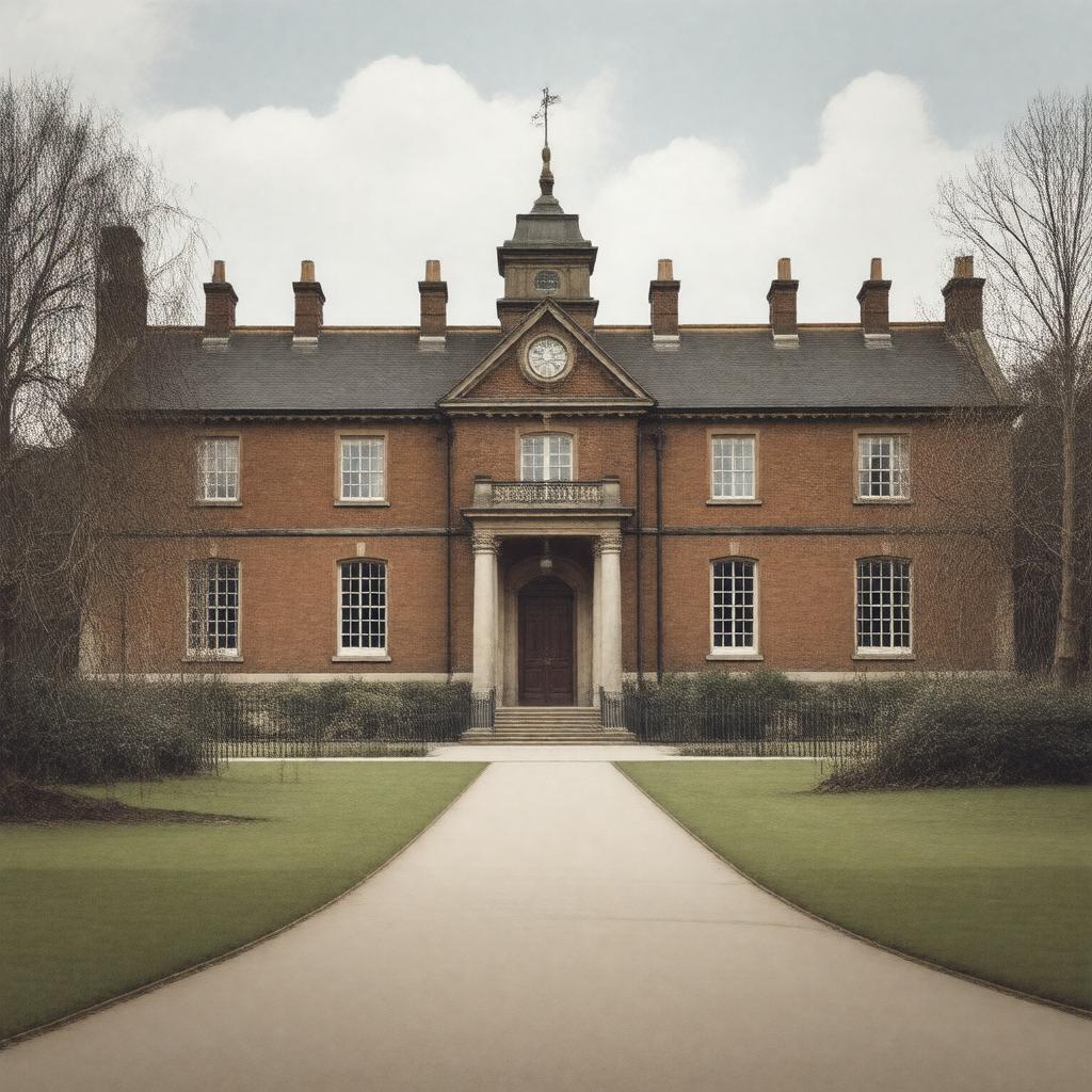 AI-created image of Government Code and Cypher School, Bletchley Park