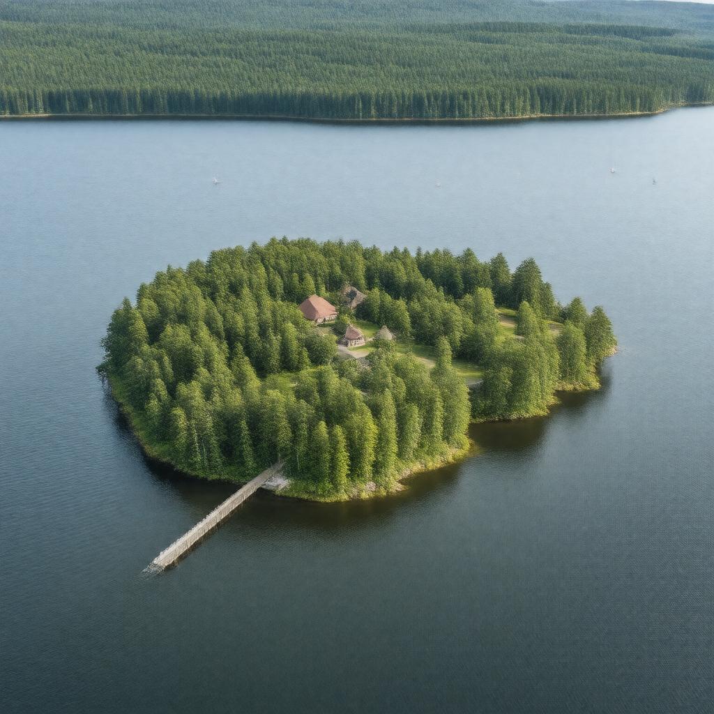 AI-created image of Governor Island