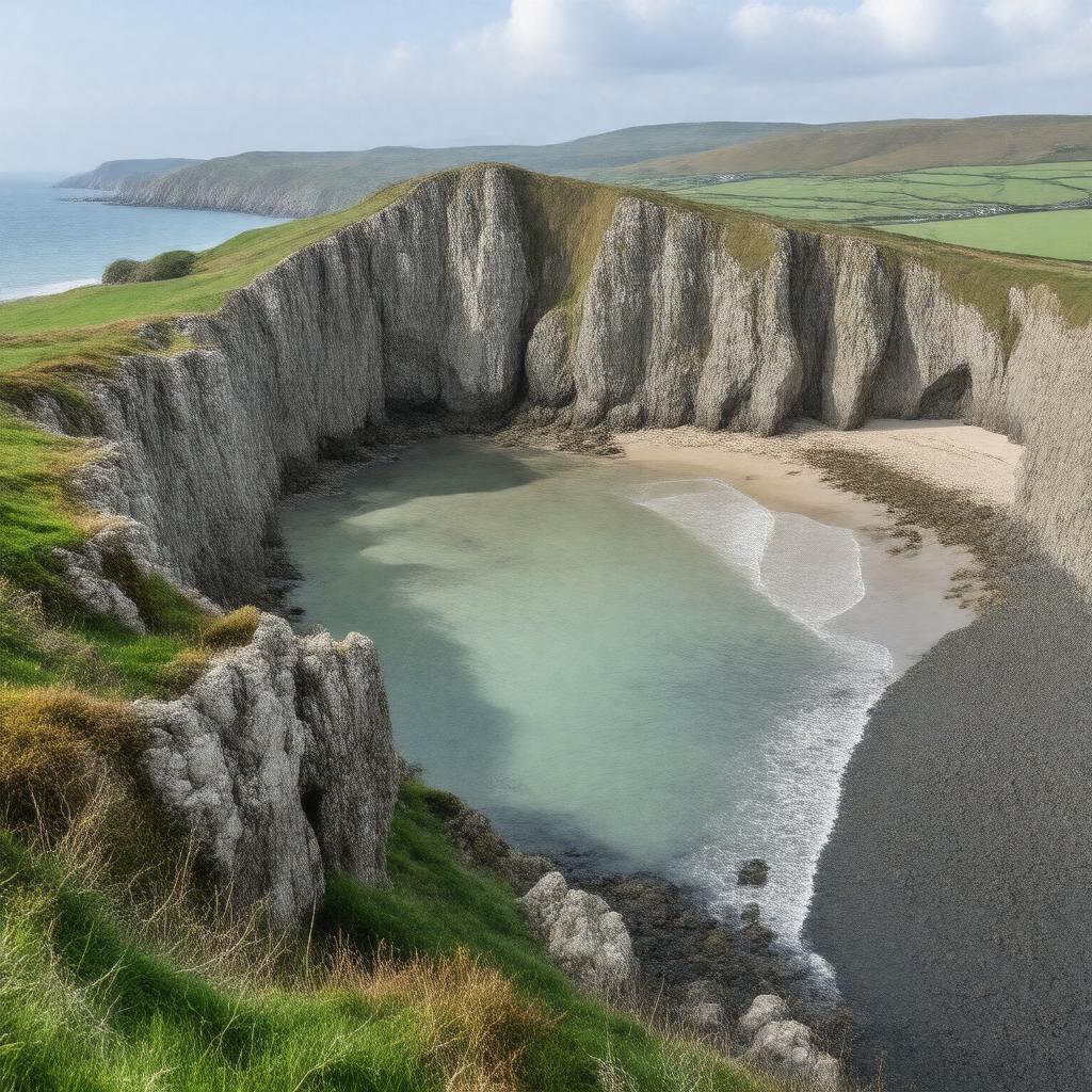 AI-created image of Gower Peninsula