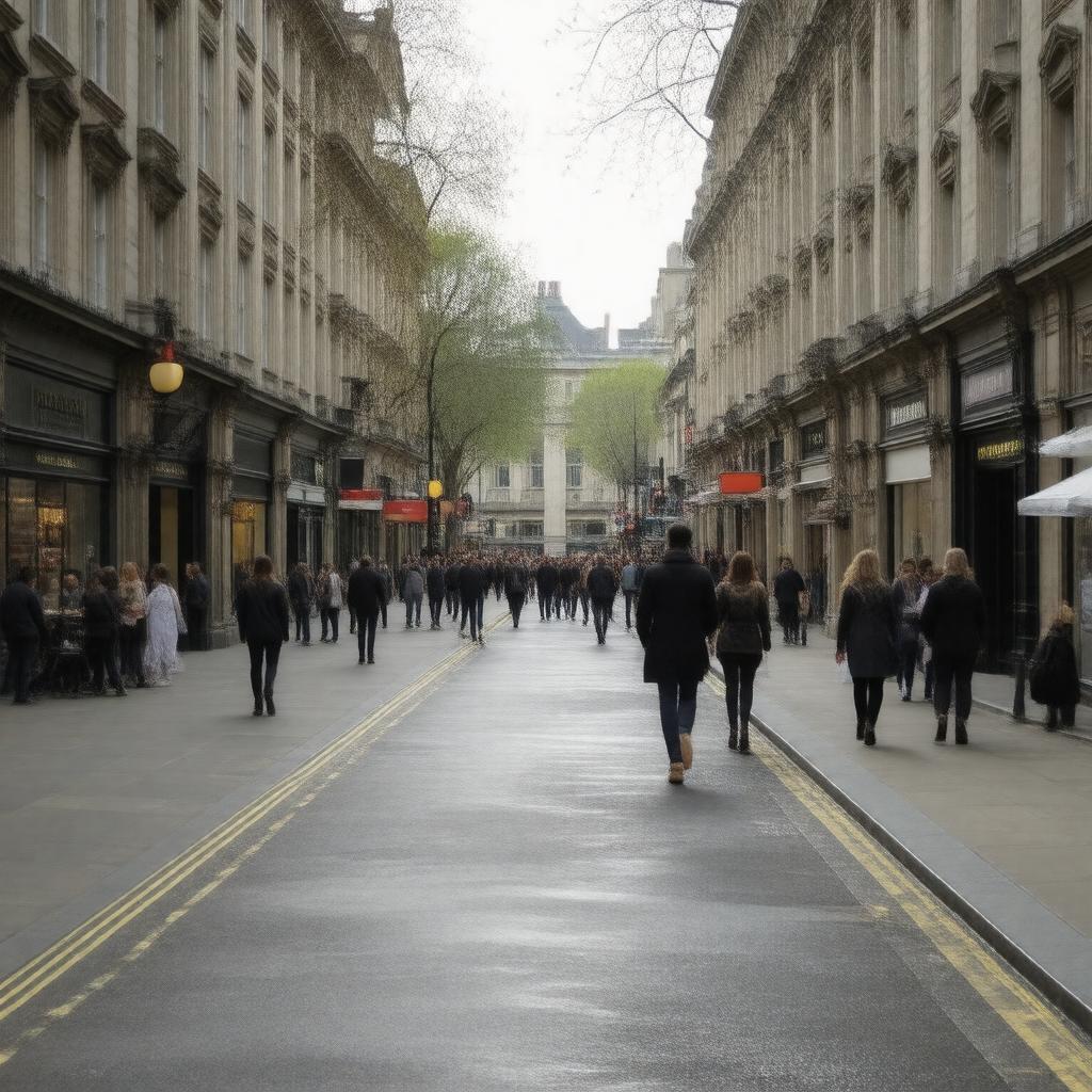 AI-created image of Gower Street