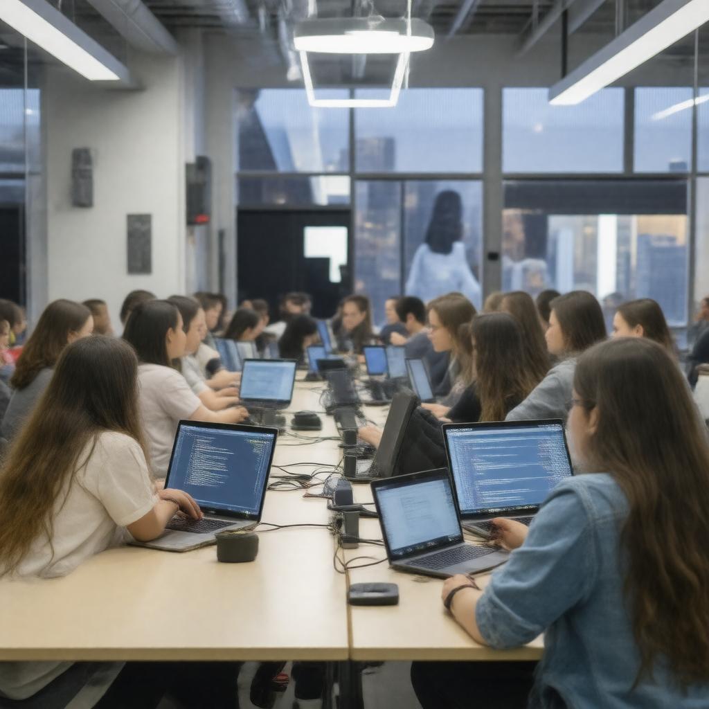 Click to view larger image AI-created image of Grace Hopper Academy