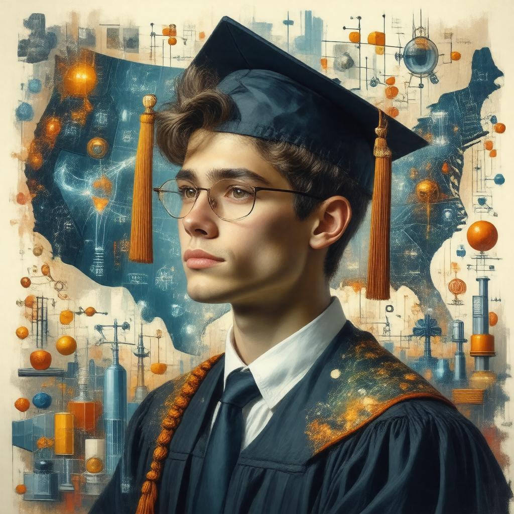 Click to view larger image AI-created image of Graduate Research Fellowship Program