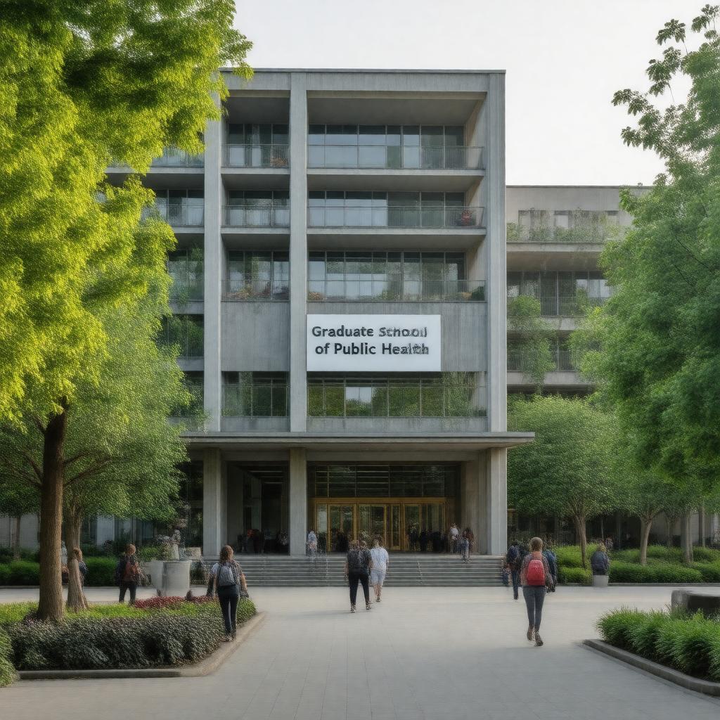 Click to view larger image AI-created image of Graduate School of Public Health