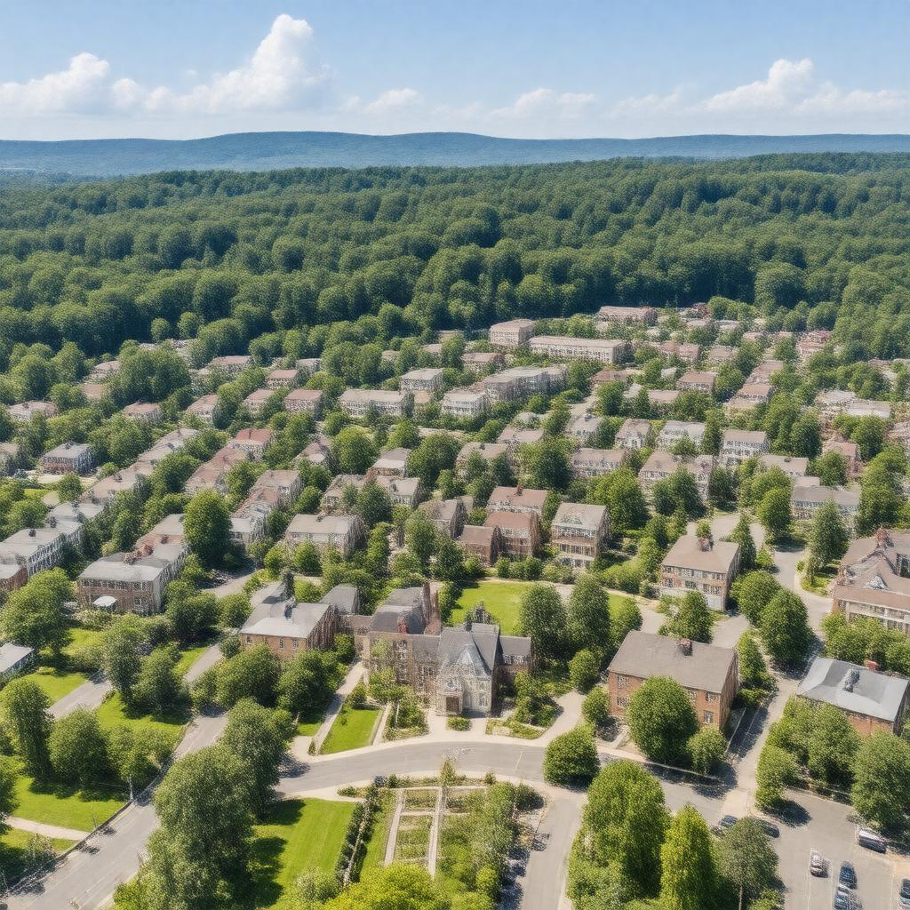 AI-created image of Grafton, Massachusetts
