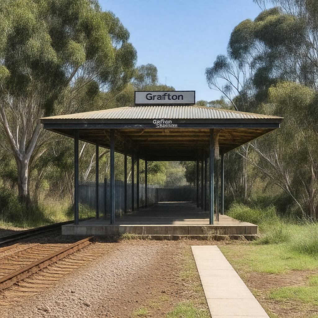 AI-created image of Grafton station