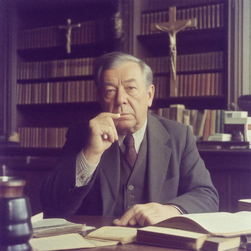 AI-created image of Graham Greene