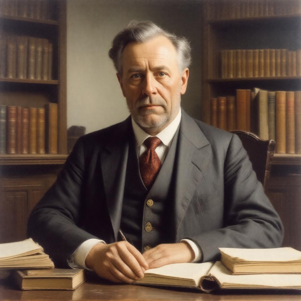 AI-created image of Graham Wallas