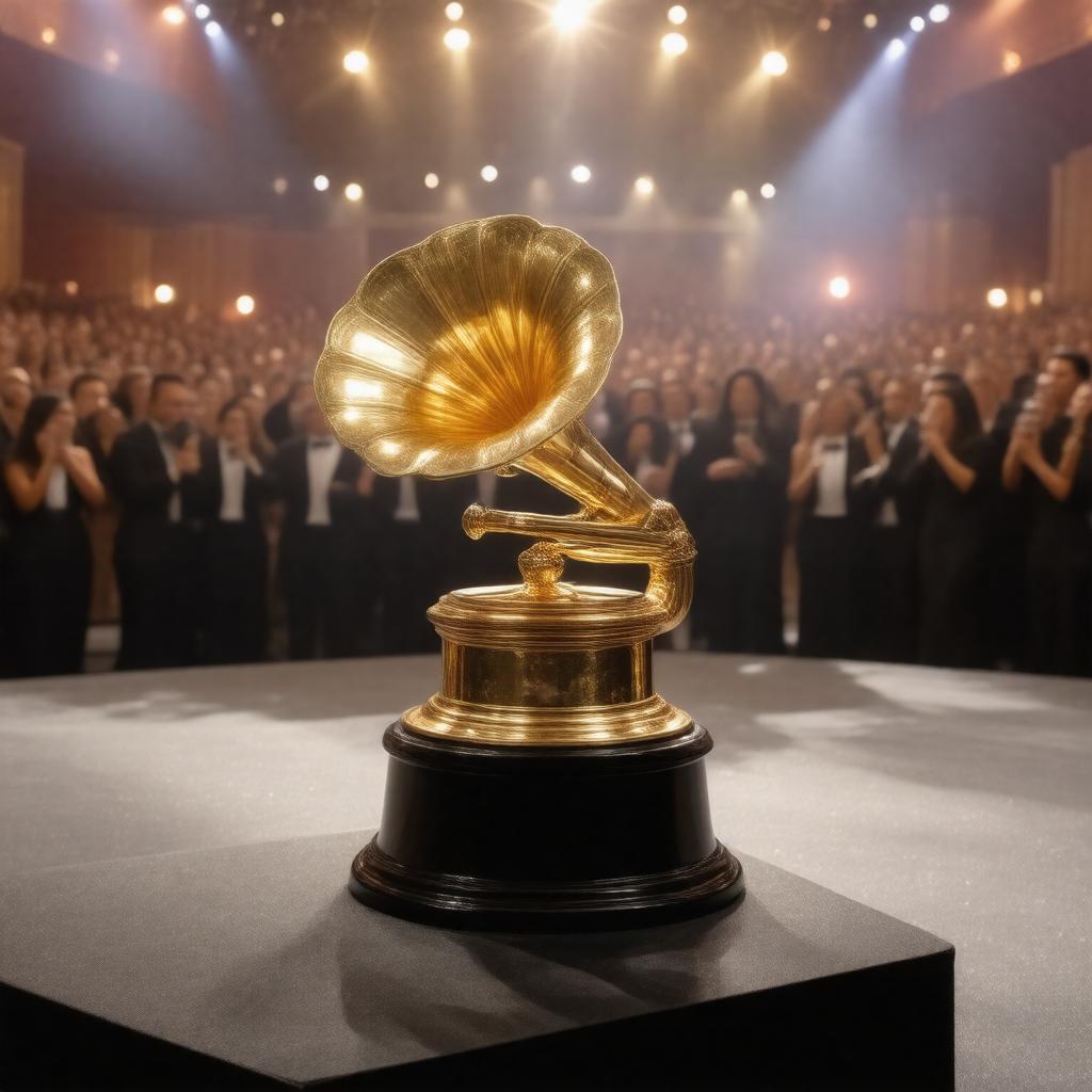 Click to view larger image AI-created image of Grammy Award