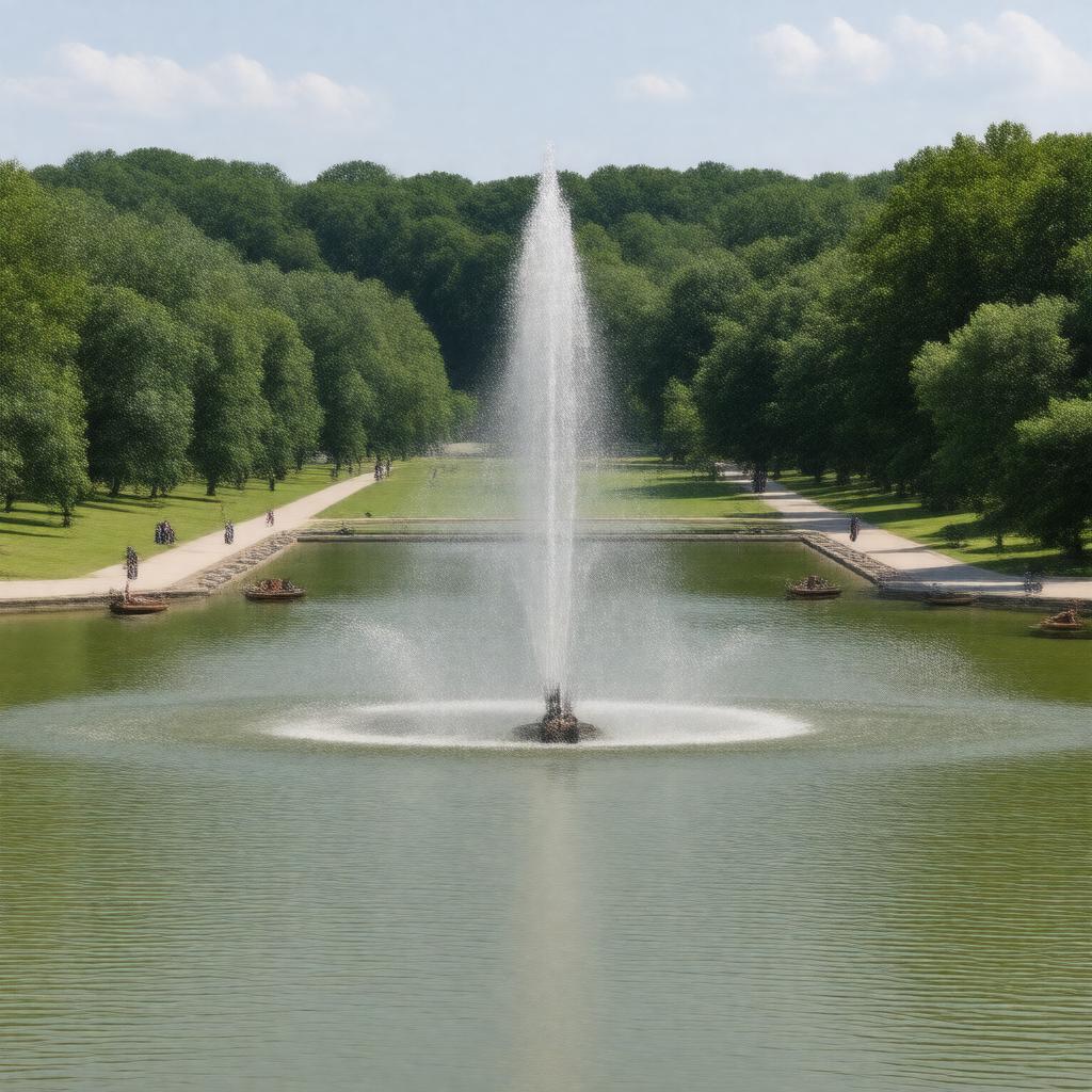 Click to view larger image AI-created image of Grand Basin in Forest Park