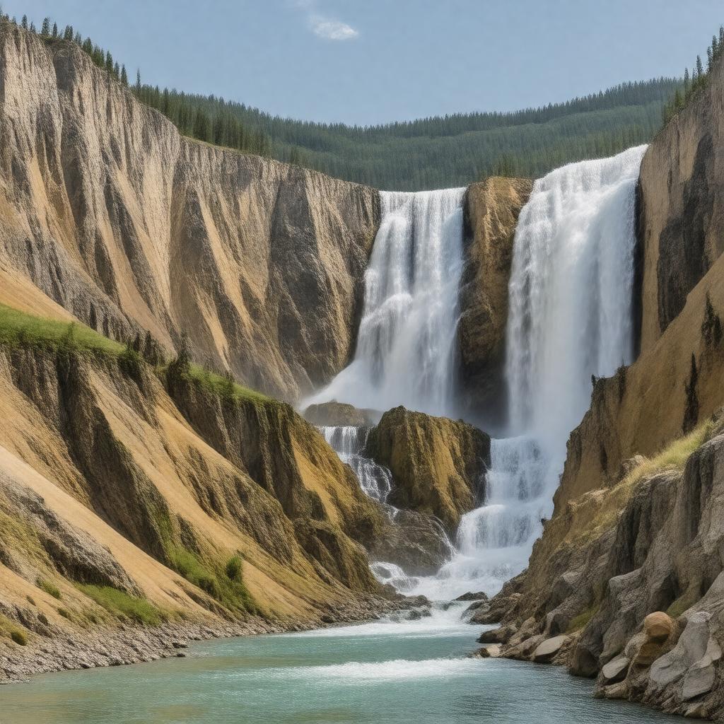 AI-created image of Grand Canyon of the Yellowstone