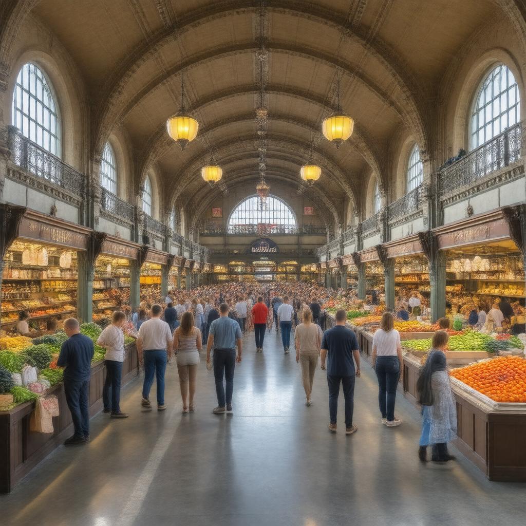 AI-created image of Grand Central Market