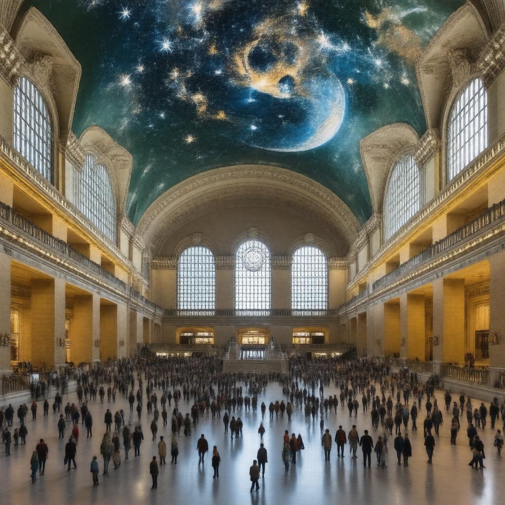AI-created image of Grand Central Station