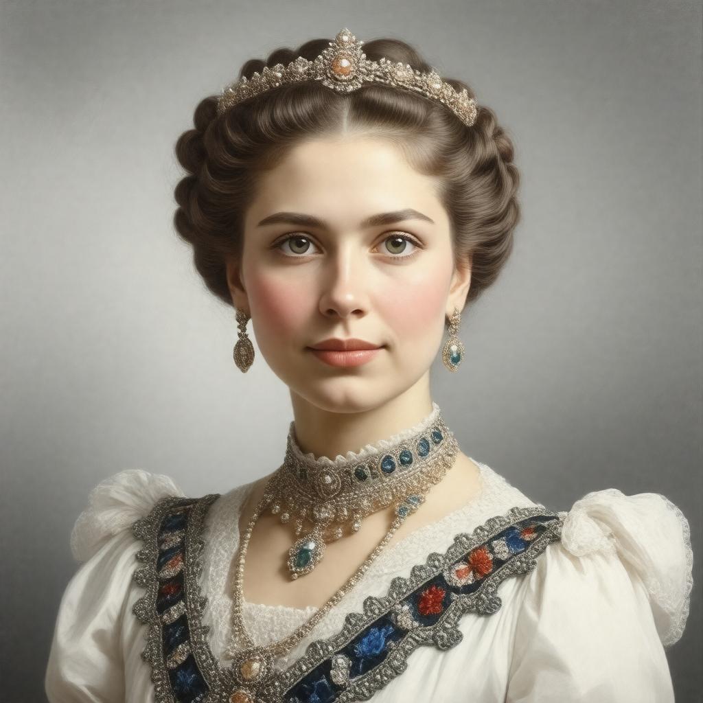 AI-created image of Grand Duchess Elizabeth Mavrikievna of Russia