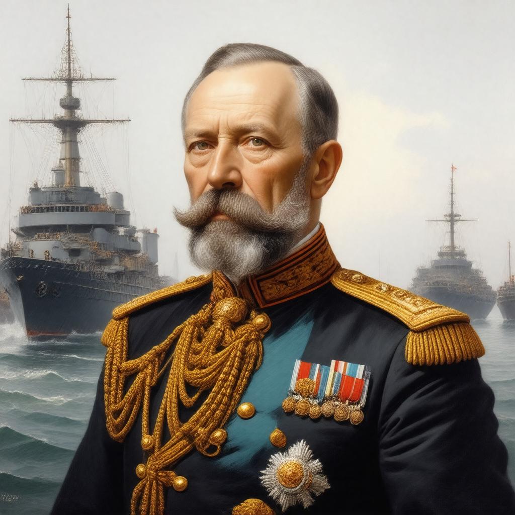 AI-created image of Grand Duke Alexei Alexandrovich of Russia