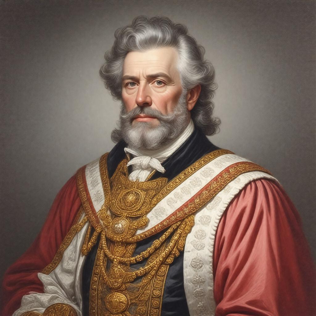AI-created image of Grand Master of the Premier Grand Lodge of England