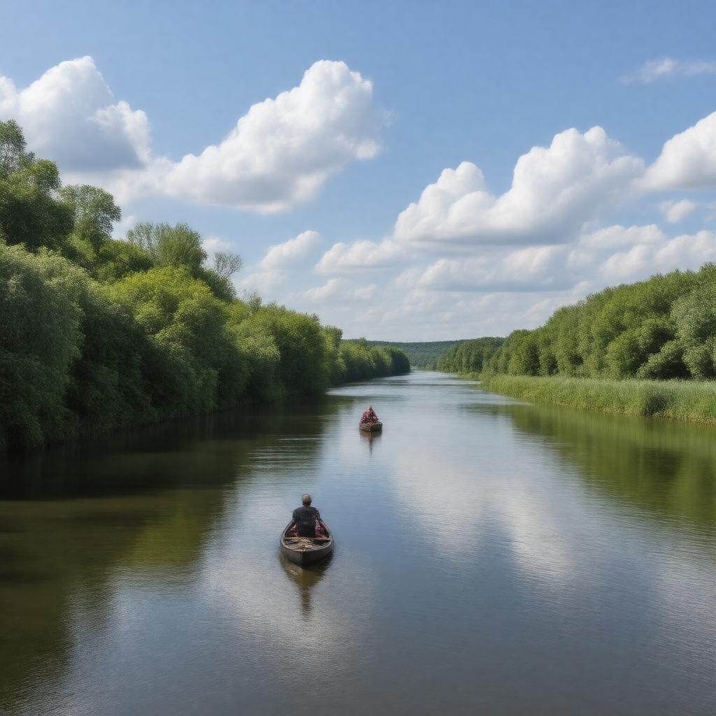 Click to view larger image AI-created image of Grand River