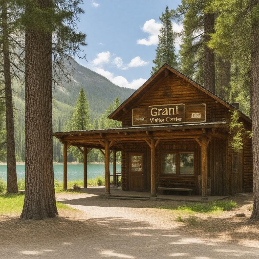 AI-created image of Grant Visitor Center
