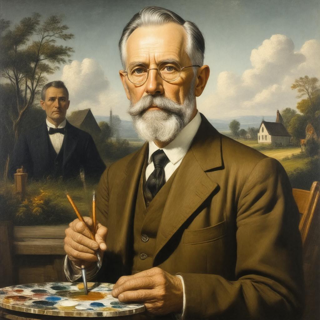 AI-created image of Grant Wood