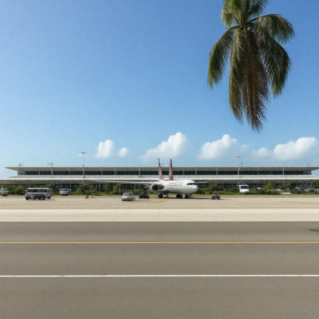 Click to view larger image AI-created image of Grantley Adams International Airport