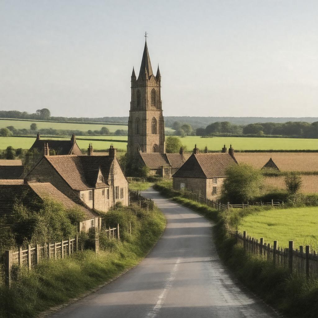 AI-created image of Grasby, Lincolnshire, England