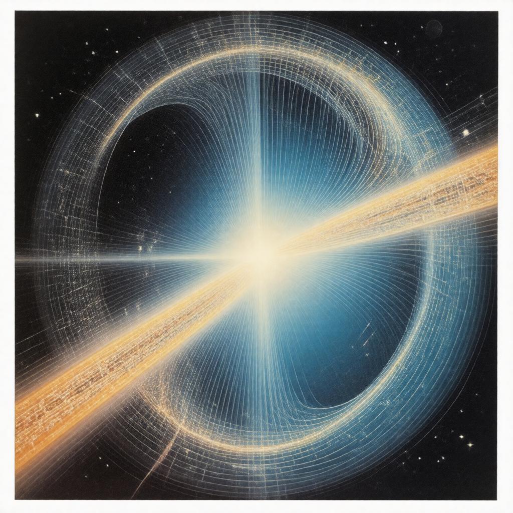 Click to view larger image AI-created image of Gravitation (with Misner and Thorne)