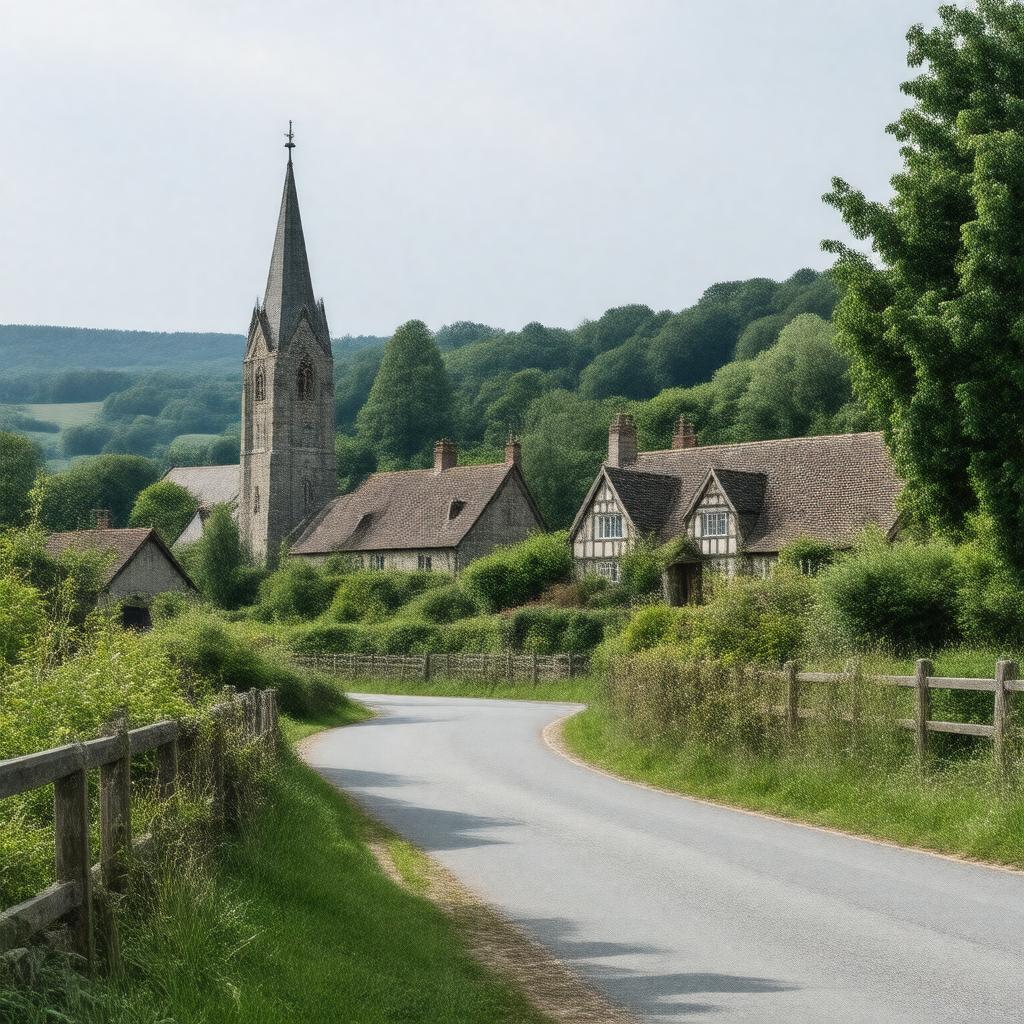 AI-created image of Grayshott, Hampshire, England