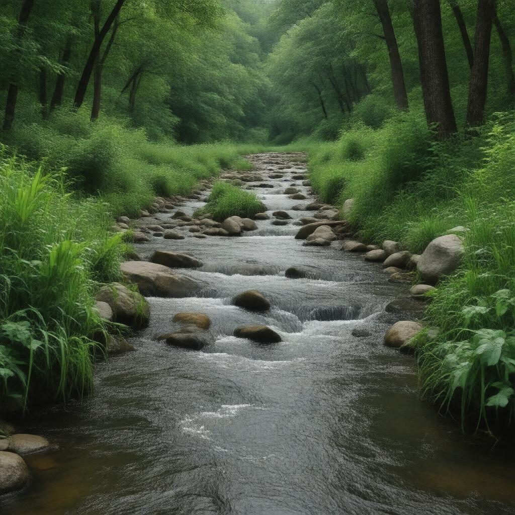 AI-created image of Greasy Creek