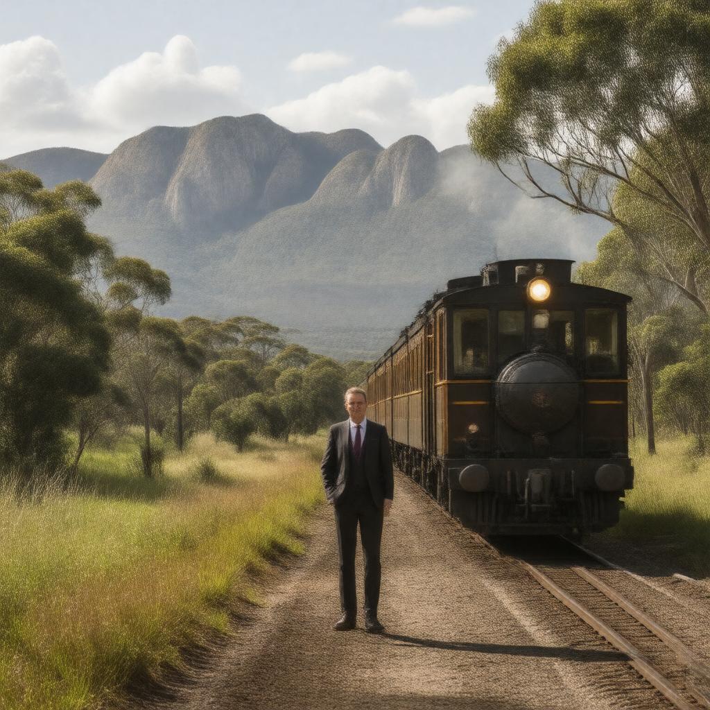 AI-created image of Great Australian Railway Journeys