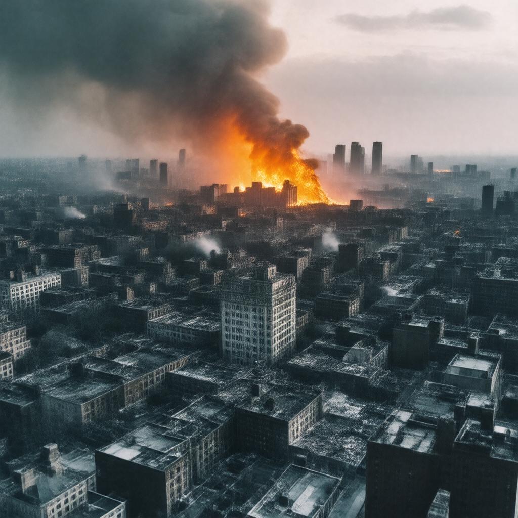 AI-created image of Great Baltimore Fire