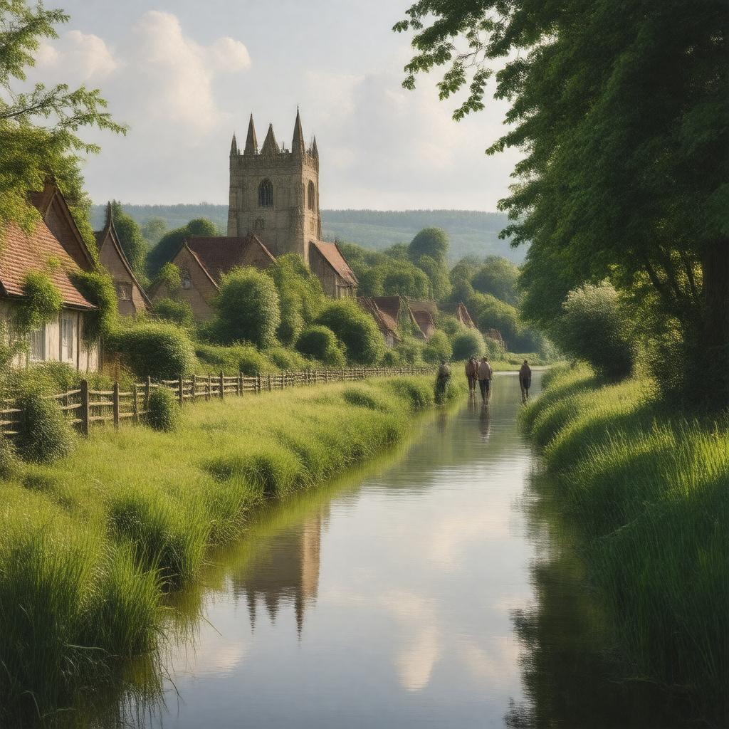 AI-created image of Great Barford