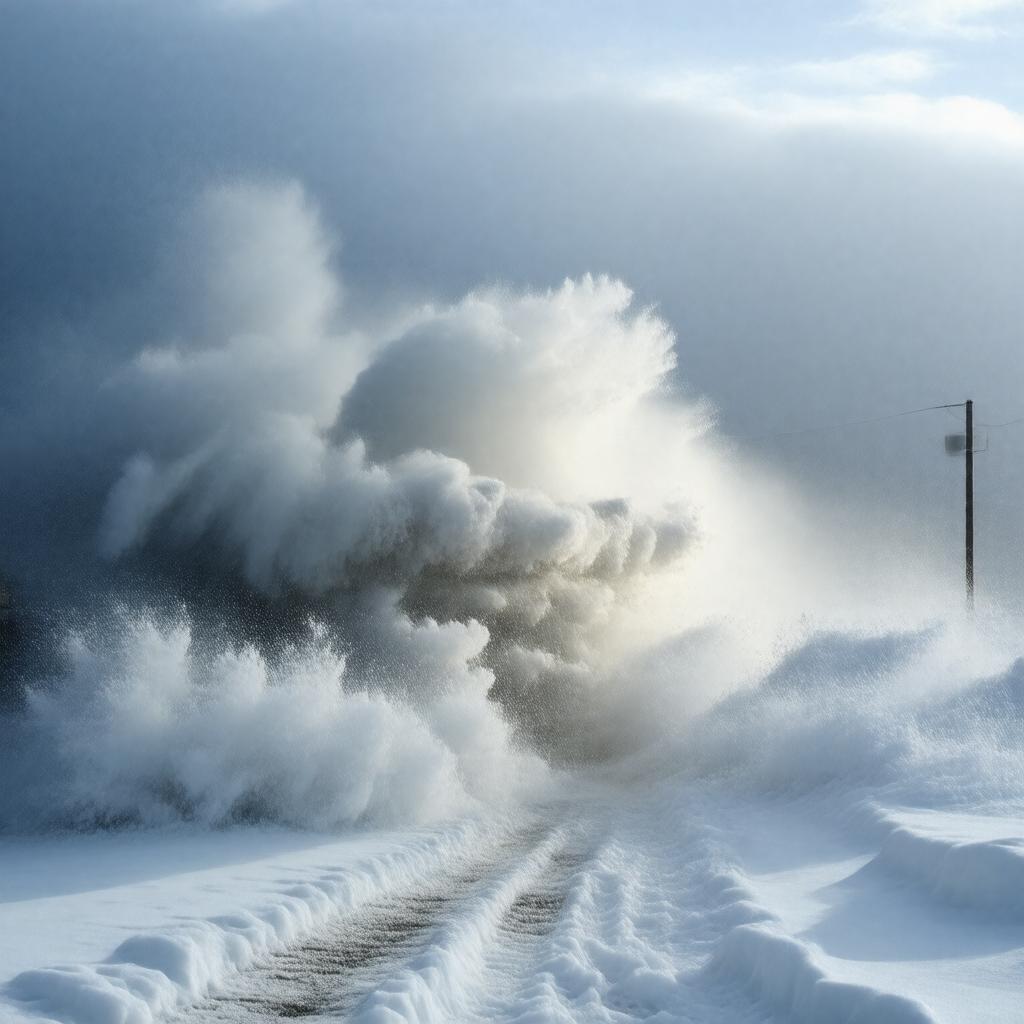 Click to view larger image AI-created image of Great Blizzard of 1978