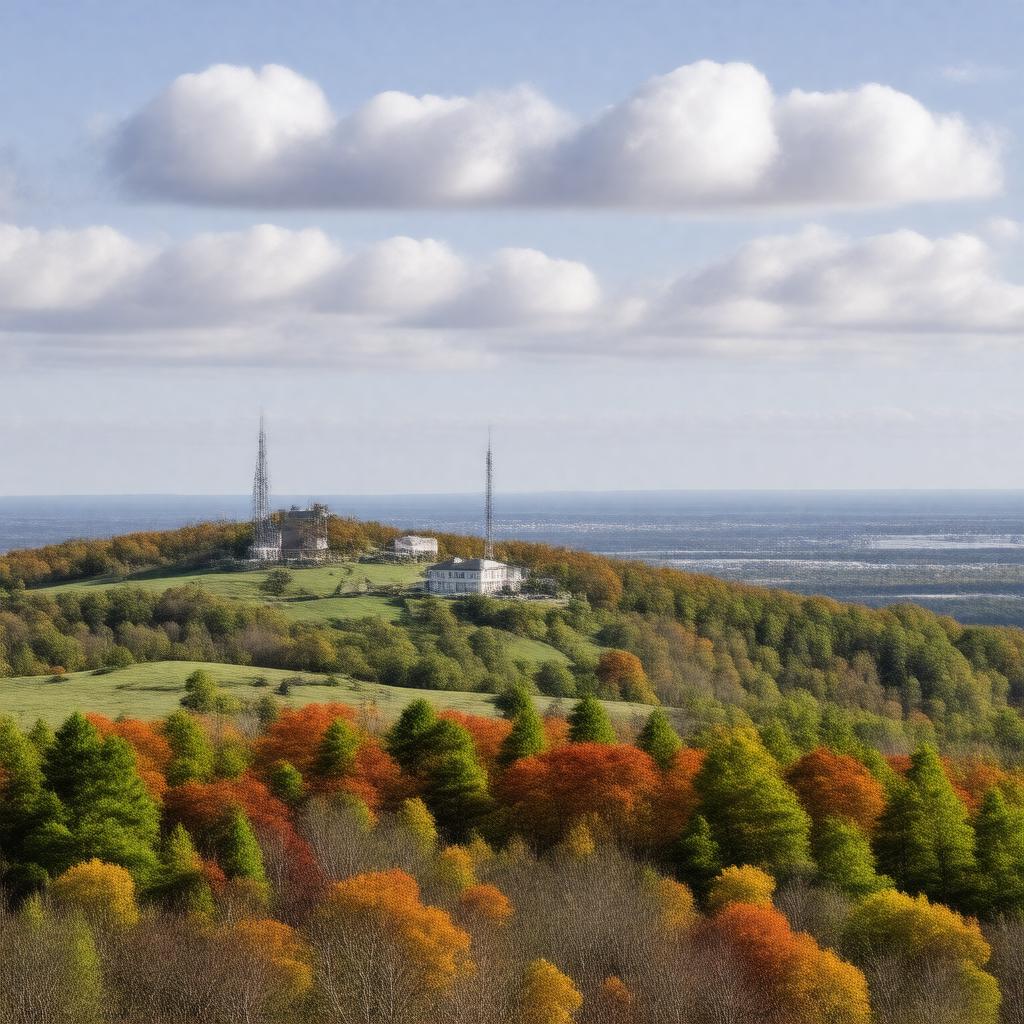 AI-created image of Great Blue Hill, Milton, Massachusetts