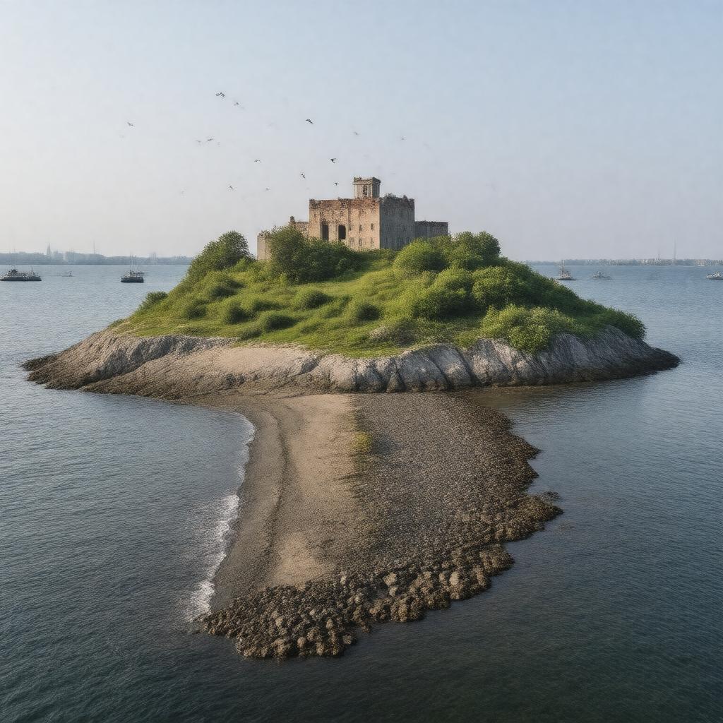Click to view larger image AI-created image of Great Brewster Island