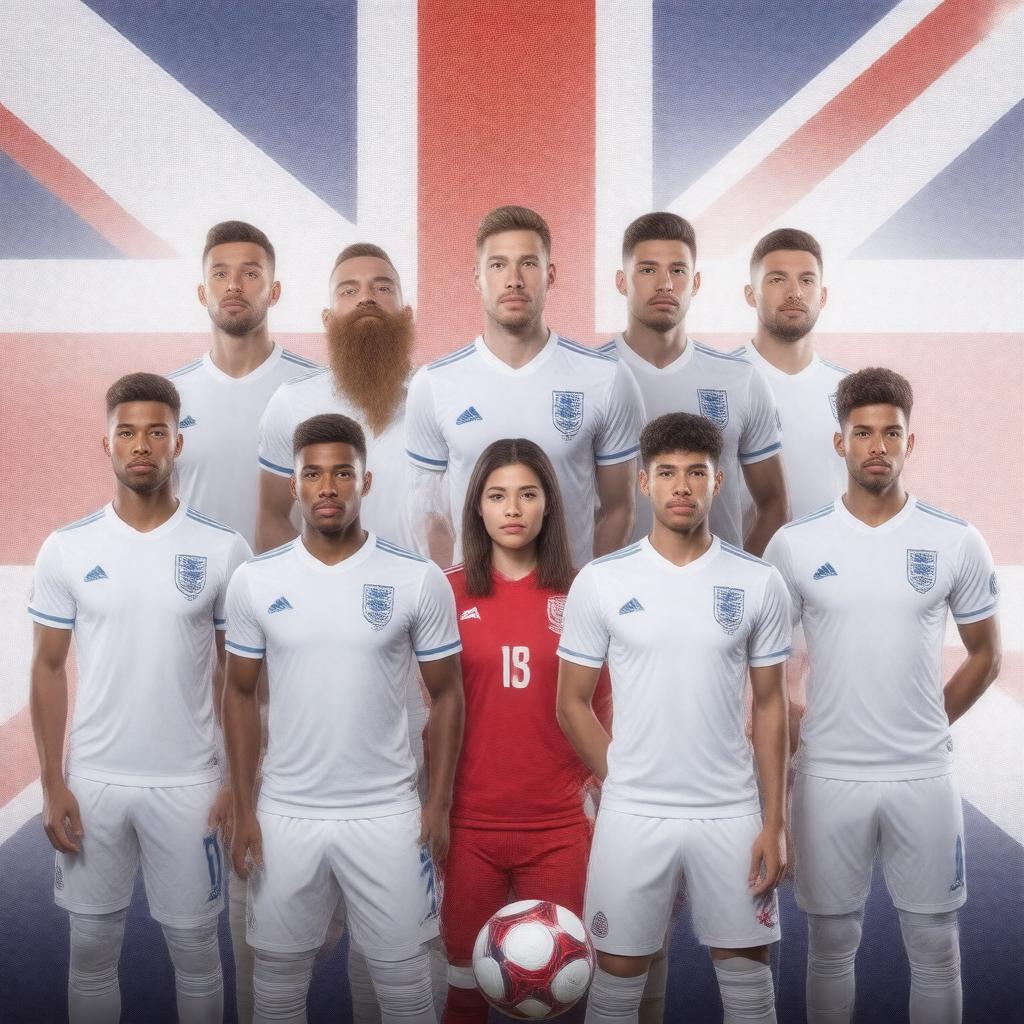 AI-created image of Great Britain national football team