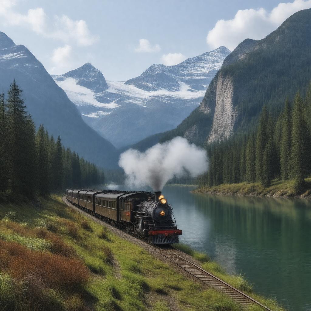 AI-created image of Great Canadian Railway Journeys