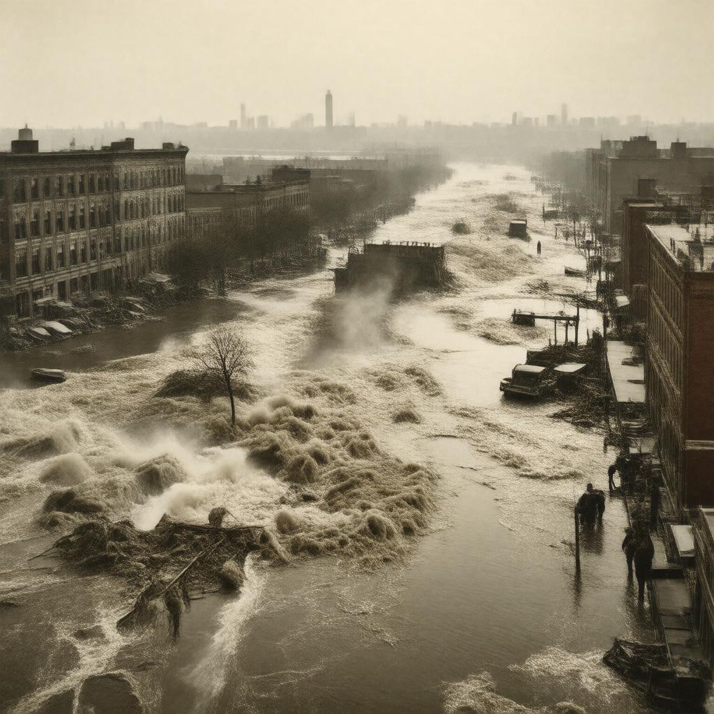 AI-created image of Great Dayton Flood