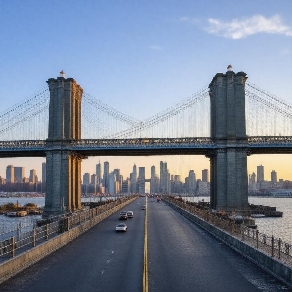 AI-created image of Great East River Bridge