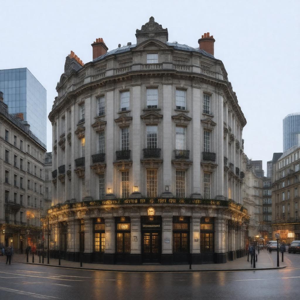 AI-created image of Great Eastern Hotel, Liverpool Street
