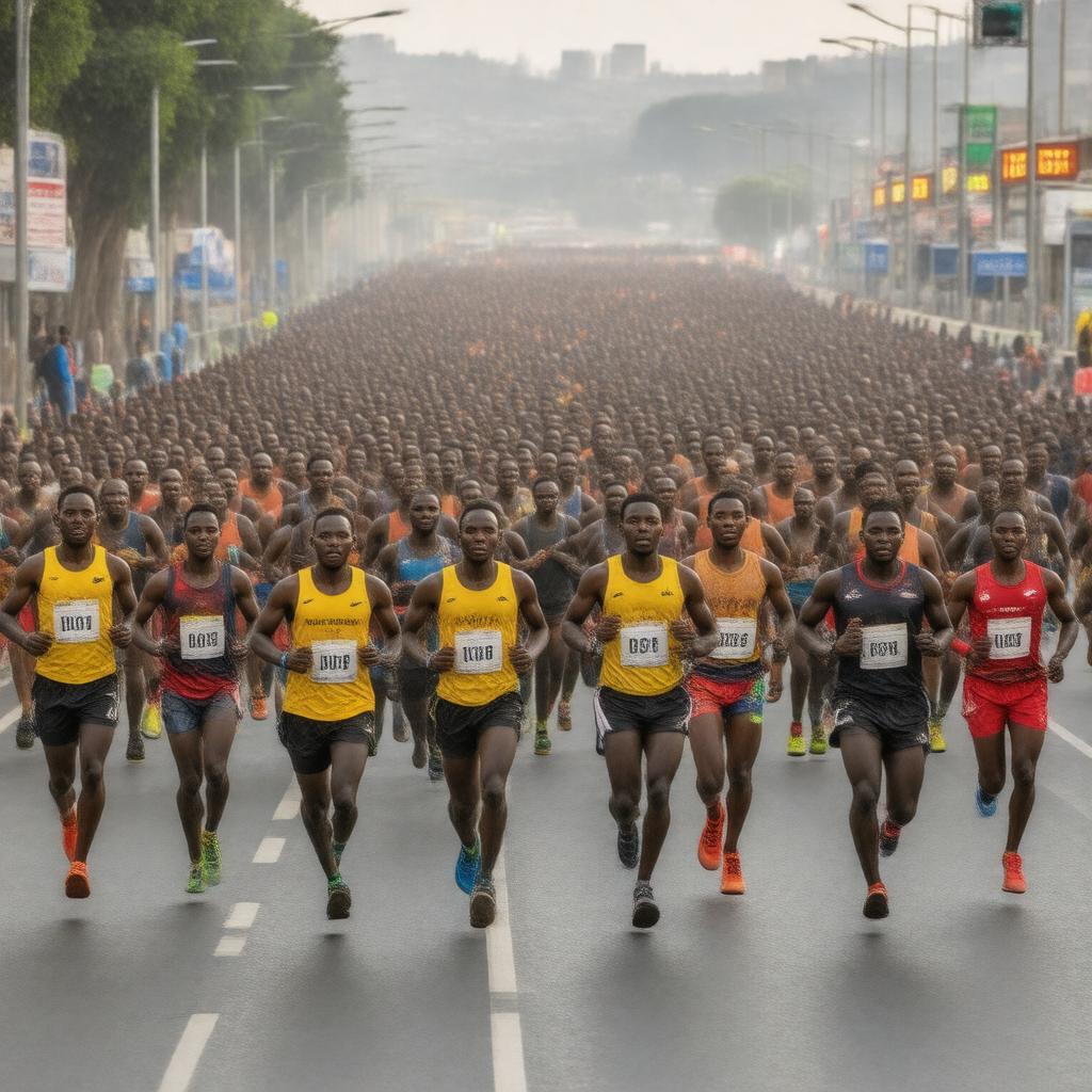 AI-created image of Great Ethiopian Run